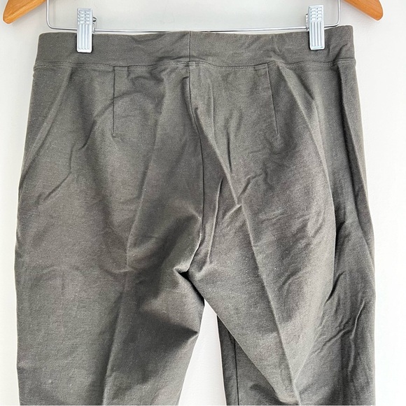EILEEN FISHER Gray Green Washable Flex Ponte Straight Ankle Length Pants Sz XS - Picture 8 of 15